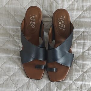 Franco Sarto Black and Brown Women's Sandals